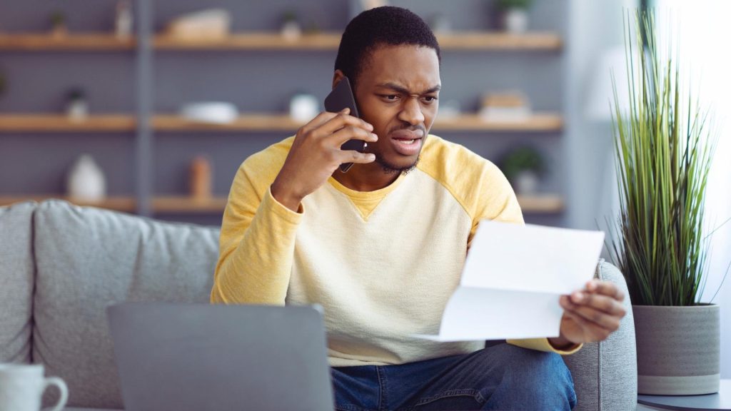 Person reacting to unexpected positive cocaine test results