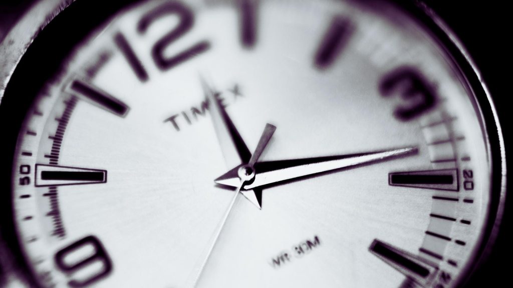 Distorted clock symbolizing time effects of stimulant drugs like crack and meth